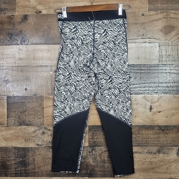 Nike Dri-FIT Women Pro Palm Print Training Capris 822527-010 S - Picture 5 of 9